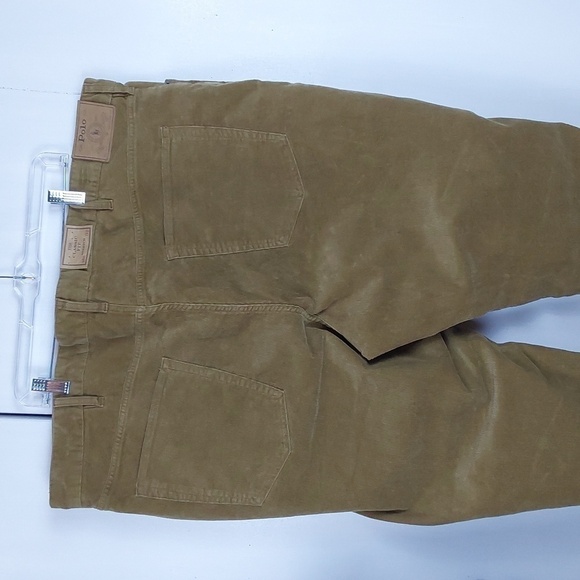 Polo Ralph Lauren Mens Corduroy Classic Stretch Pants Preppy Neutral Sz.48B X 32 - Picture 10 of 13